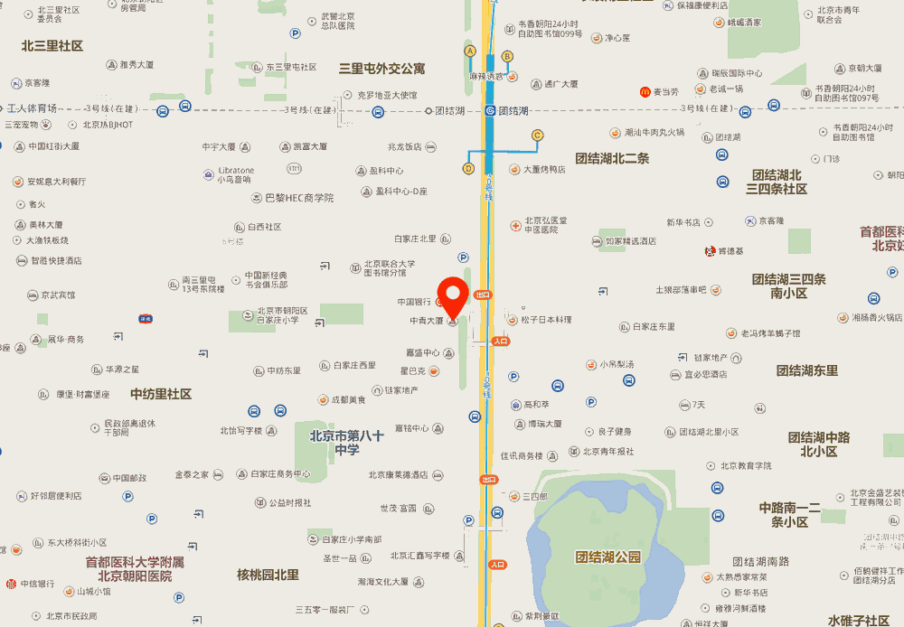中青大厦位置地图